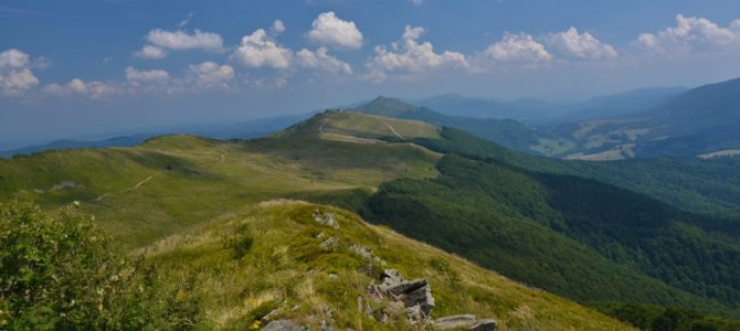 Połonina Wetlińska i Chatka Puchatka Połonina Wetlińska i Chatka Puchatka