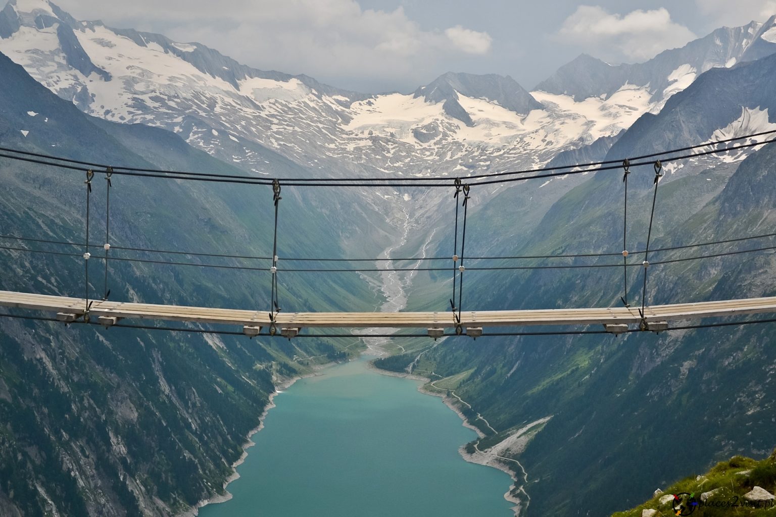 Ciekawe Miejsca W Austrii Latem Kebema i Olpererhütte - najładniejszy most w Austrii - places2visit.pl