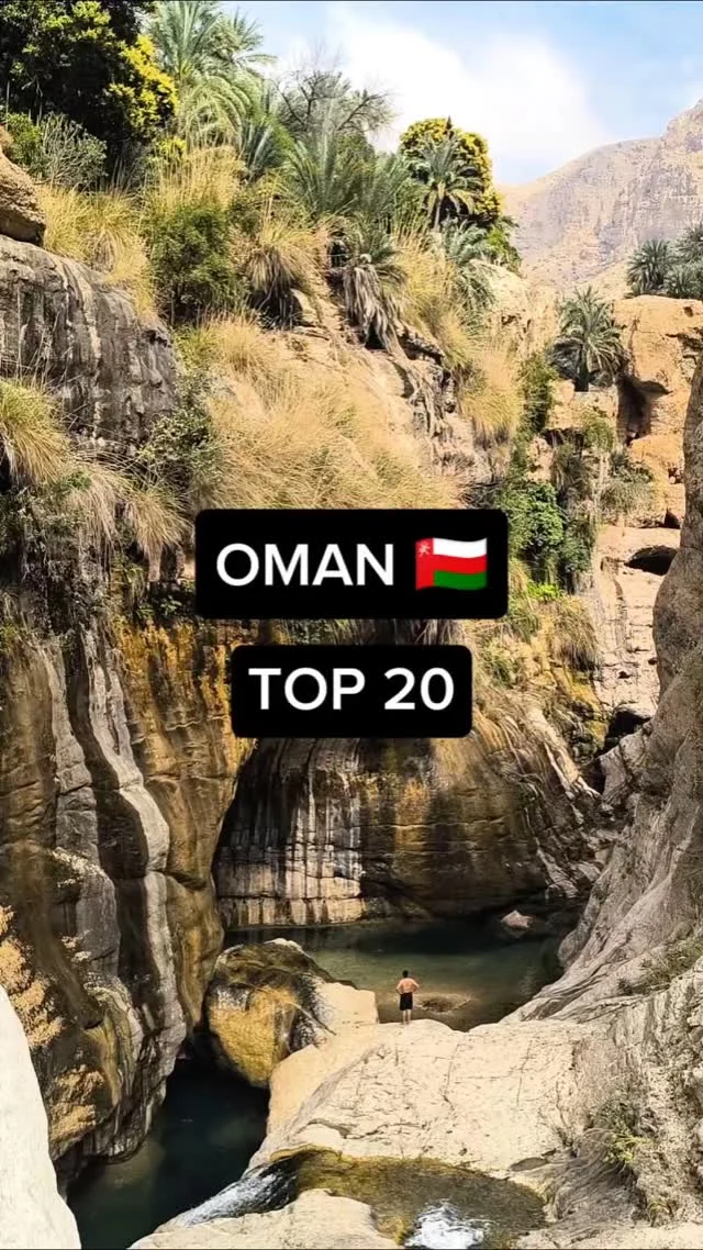 Oman. Top 20. Czy wiesz co można zobaczyć w Omanie? Lista miejsc do których możesz dodać coś od siebie 

#oman #omantourism #omantrip #omantravel #oman🇴🇲 #travel #places2visit #reels #reelsinstagram #reelsviral #reelitfeelit❤️❤️ #shorts #landscapelovers #beautifuldestinations #viralreels #viralvideos #visitoman #inspiration #instatravel